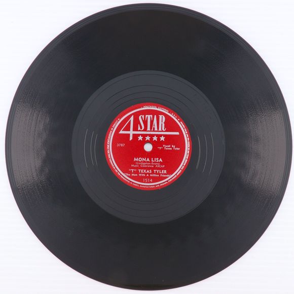 T. Texas Tyler Trouble Then Satisfaction / Mona Lisa 1950 10" 78 rpm Record 1514 - Picture 4 of 16
